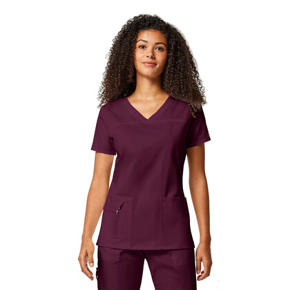 Γυναικεία Μπλούζα Cherokee Core Stretch | V-Neck | 3 Τσέπες | Wine