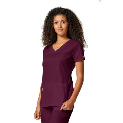 Γυναικεία Μπλούζα Cherokee Core Stretch | V-Neck | 3 Τσέπες | Wine