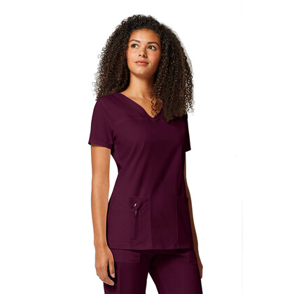 Γυναικεία Μπλούζα Cherokee Core Stretch | V-Neck | 3 Τσέπες | Wine