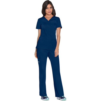 Γυναικεία Μπλούζα Cherokee Core Stretch | Mock Wrap | 3 Τσέπες | Navy