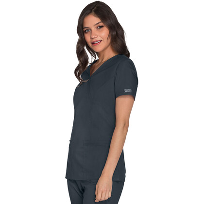 Γυναικεία Μπλούζα Cherokee Core Stretch | Mock Wrap | 3 Τσέπες | Pewter