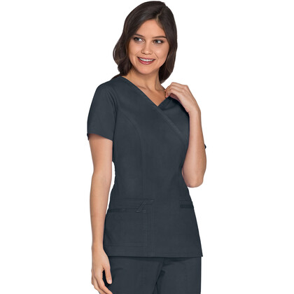 Γυναικεία Μπλούζα Cherokee Core Stretch | Mock Wrap | 3 Τσέπες | Pewter