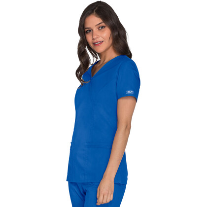 Γυναικεία Μπλούζα Cherokee Core Stretch | Mock Wrap | 3 Τσέπες | Royal