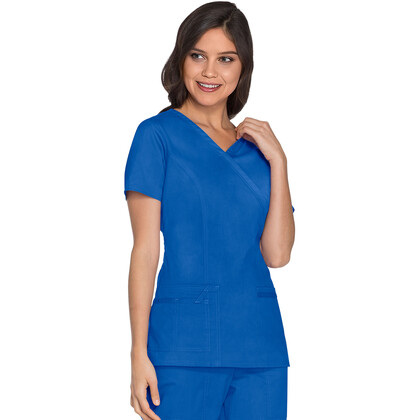 Γυναικεία Μπλούζα Cherokee Core Stretch | Mock Wrap | 3 Τσέπες | Royal