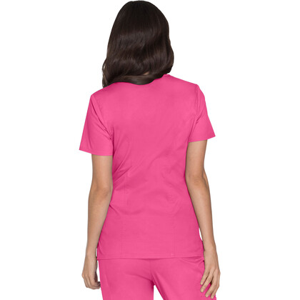 Γυναικεία Μπλούζα Cherokee Core Stretch | Mock Wrap | 3 Τσέπες | Shocking Pink