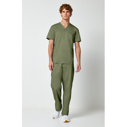 Ανδρική Μπλούζα Cherokee Revolution | V-Neck | 3 Τσέπες | Olive