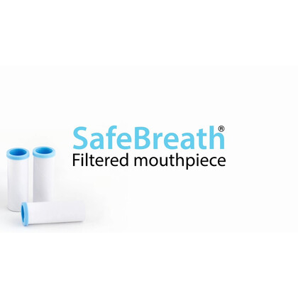 Επιστόμια SafeBreath™ με Φίλτρο (200 τμχ) - MD Diagnostics