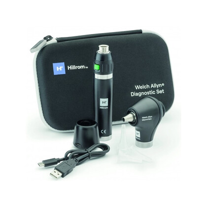 Σετ Ωτοσκοπίου Welch Allyn MacroView LED 3.5V με Λαβή Λιθίου & Σκληρή Θήκη