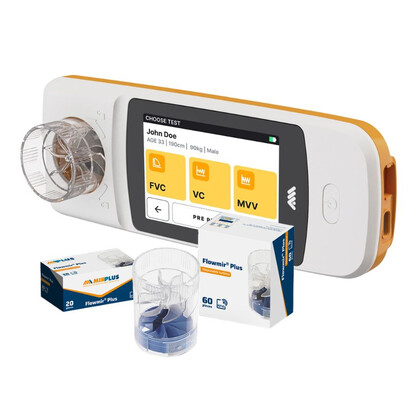 MIR Spirbank II Plus Επαγγελματικό Σπιρόμετρο με Λογισμικό MIR Spiro Platinum | 60 Τουρμπίνες FlowMir Plus