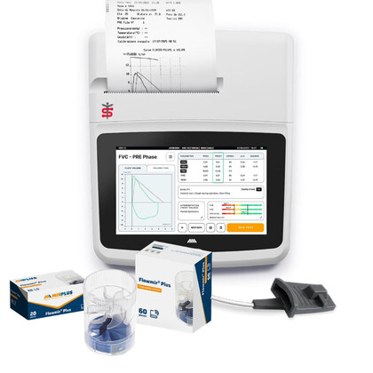MIR Spirolab Plus Επαγγελματικό Σπιρόμετρο με Λογισμικό MIR Spiro Platinum | 60 Τουρμπίνες FlowMir Plus | Οξυμετρία