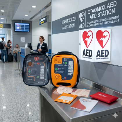 Απινιδωτής AED Defi5S Plus Meditech | Πλήρως Αυτόματος | 200J | Ελληνικά