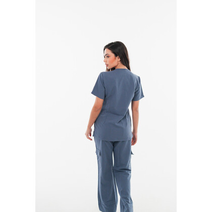 Μπλούζα Γυναικεία Υγειονομικών Premium Dr.Scrub Navy Grey