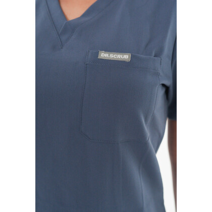 Μπλούζα Γυναικεία Υγειονομικών Premium Dr.Scrub Navy Grey