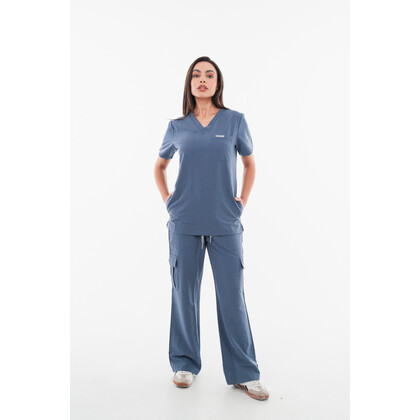 Παντελόνι Γυναικείο Υγειονομικών Premium Dr.Scrub Navy Grey