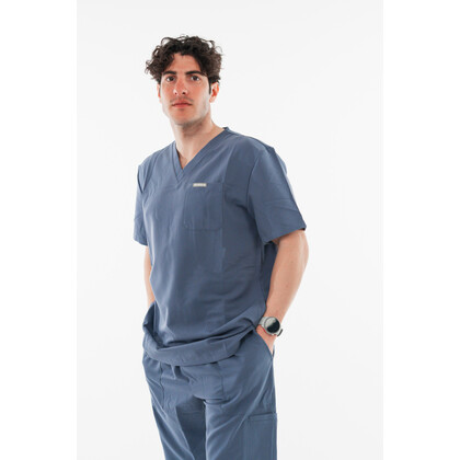 Μπλούζα Ανδρική Υγειονομικών Premium Dr.Scrub Navy Grey