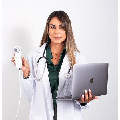 MIR Minispir Plus ESI Επαγγελματικό PC-Based Σπιρόμετρο με Emphysema Severity Index | Τουρμπίνα Πολλαπλών Χρήσεων | MIR Spiro Platinum